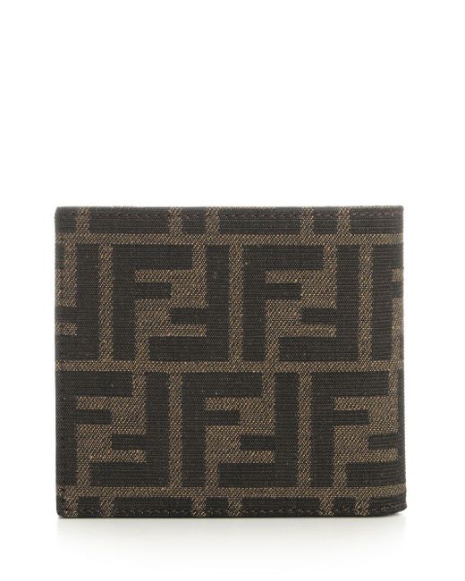 Fendi Black Diagonal Wallet for men