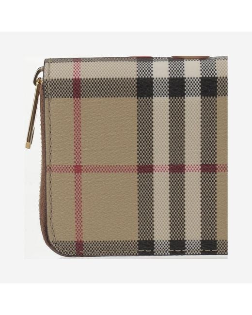 Burberry Gray Check Wallet
