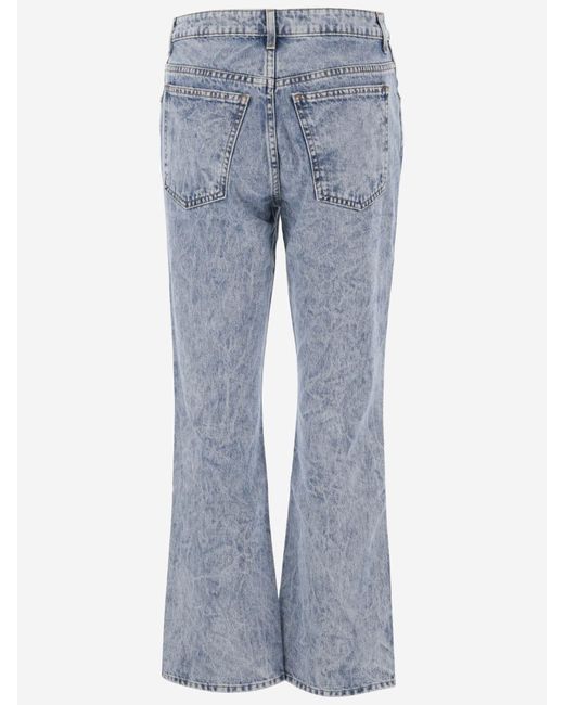 Khaite Blue Cotton Denim Jeans