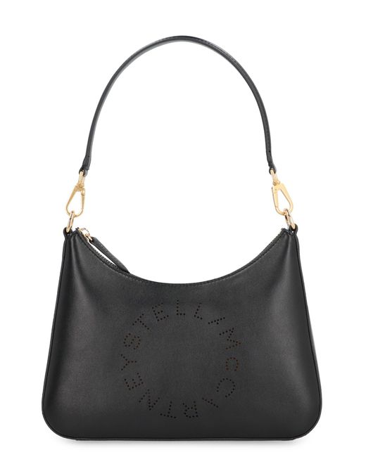 Stella McCartney Black Stella Logo Shoulder Bag