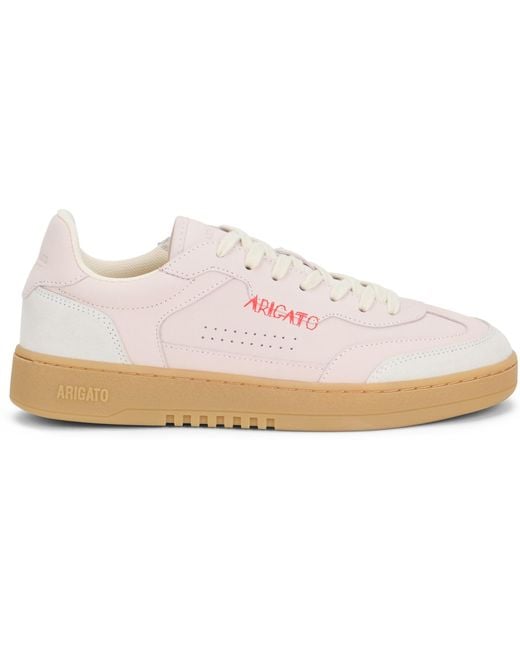 Axel Arigato Pink Sneakers Dice T-Toe Light-Dark Tan/Dark Leather Trainers