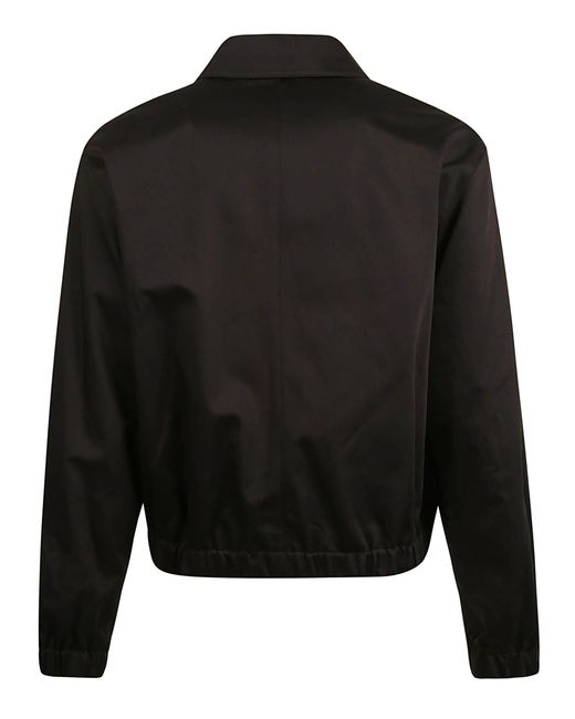 AMI Black Zip Classic Jacket for men
