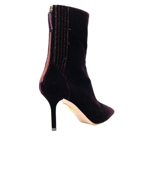 aquazzura velvet boots
