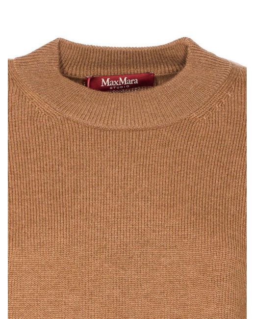 Max Mara Brown Pisano Sweater Wool