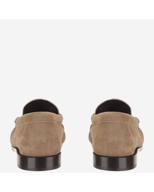 Saint Laurent Brown Loafers Suede