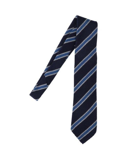 Cesare Attolini Blue Ties Cashemere for men