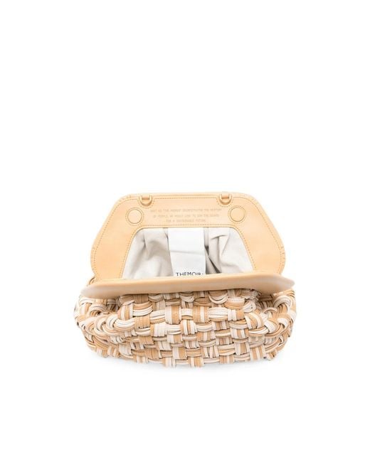THEMOIRÈ Natural Clutch Bag Neutrals- Outer: Polyurethane