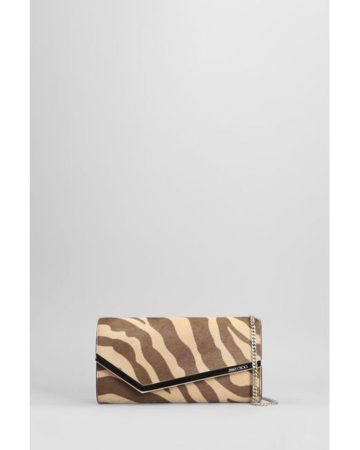 Jimmy Choo Natural Emmie Clutch
