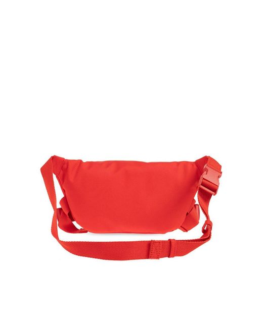 Balenciaga Red Skiwear Logo Patch Belt Bag