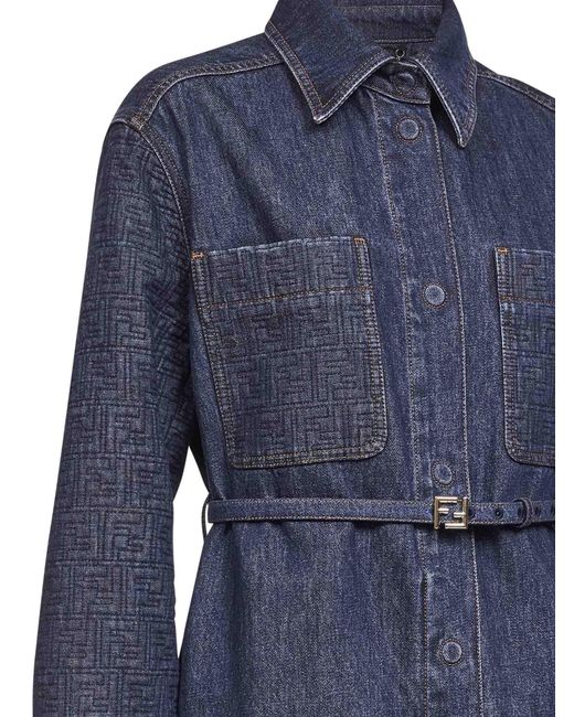 Fendi Blue Dark Denim Go-To Jacket