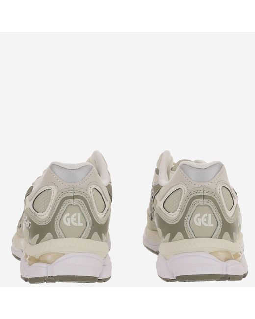 Asics Gray Sneakers Gel-Nyc Leather And Textile Trainers