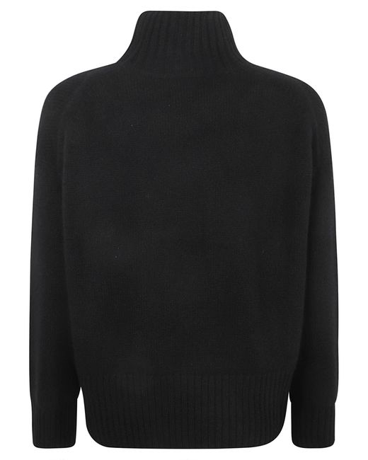 Be You Black Ribbed Neck Sweater