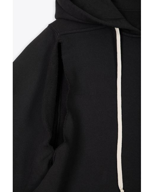 Rick Owens Cape Sleeve Jumbo Hoodie Black Cotton Oversized Hoodie - Cape Sleeve Jumbo Hoodie