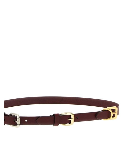 Etro White Calfskin Belt