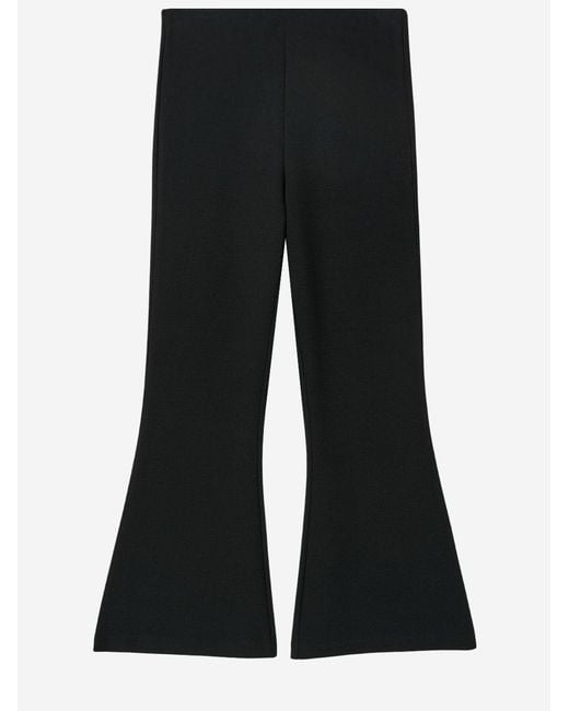 By Malene Birger Black Stretch Nylon Pants Recycled Polyester Trousers