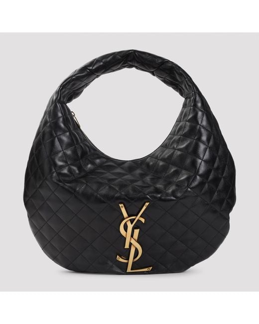 Saint Laurent Black Icare Hobo Bag