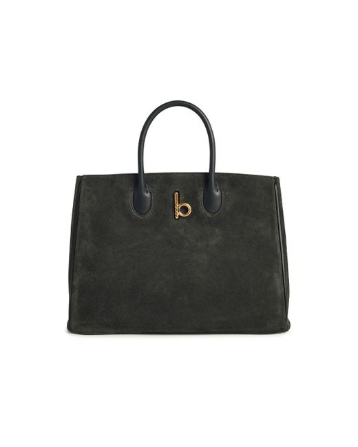 Burberry black satchel best sale