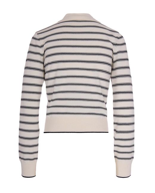 A.P.C. Gray Cardigan Ecru- Cotton Cardigans