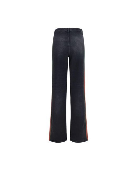Gucci Blue Black Cotton Straight