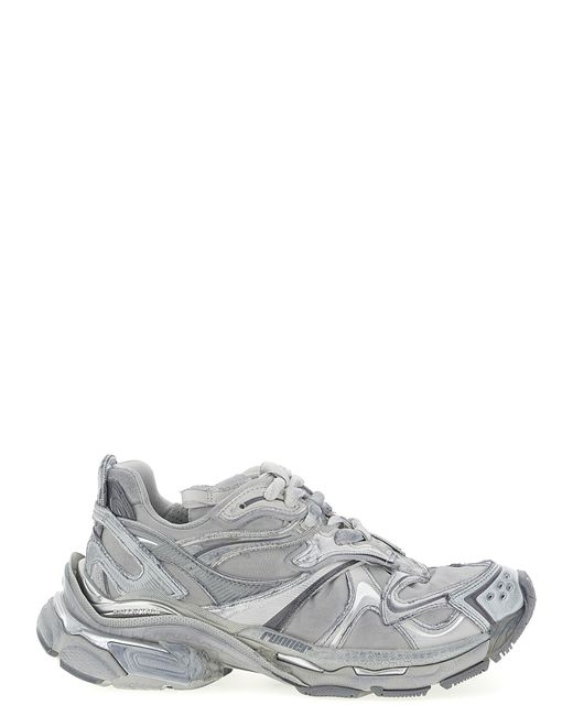 Balenciaga White Polyethylene Athletic Sneakers