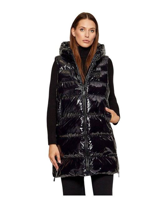 Pinko Black Vest Polyamide Apparel Jackets