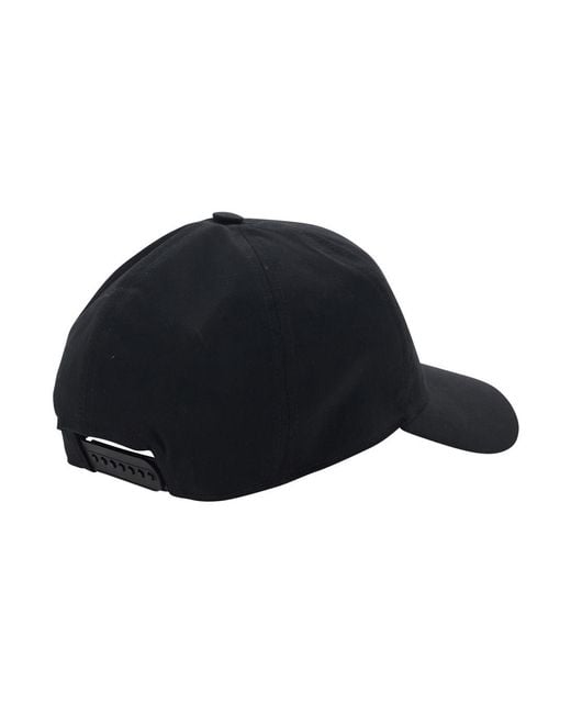 Rick Owens Blue Berretto Con Visiera Ricamato for men