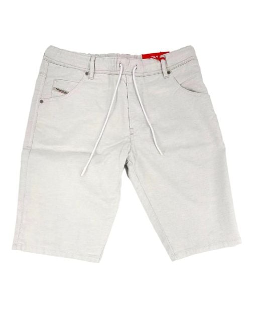 DIESEL White Krooshort Denim/Jeans for men