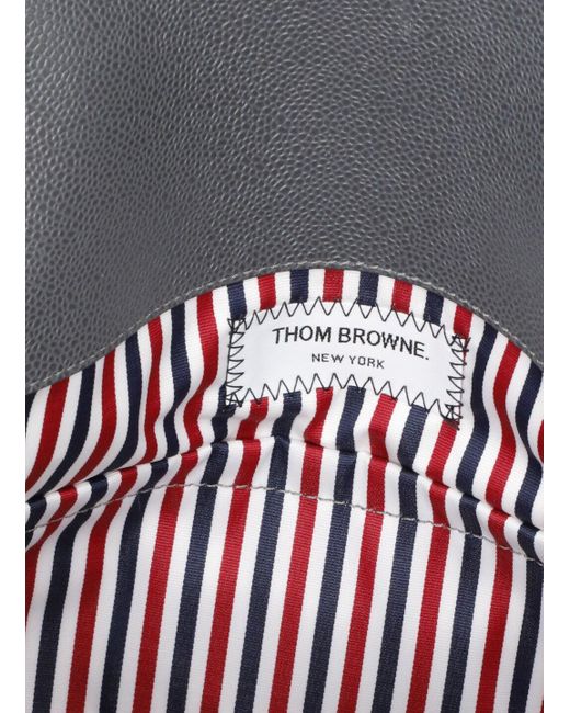 Thom Browne Black Reporter Crossbody Bag for men