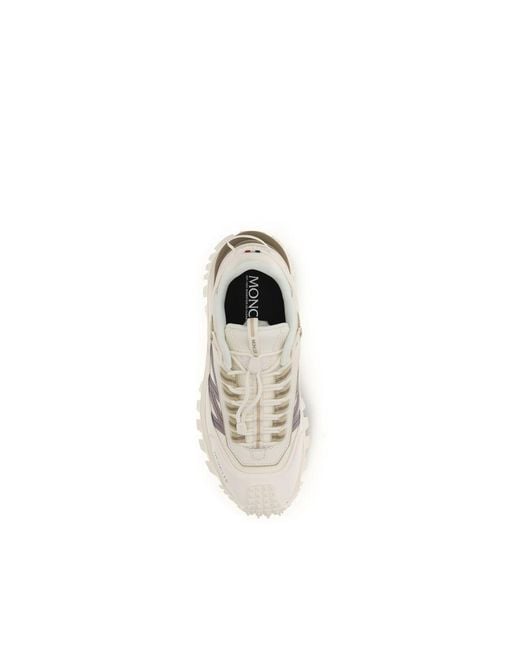 Moncler White Polyester Athletic Sneakers