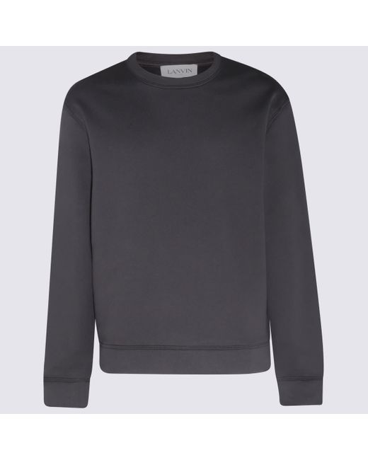 Lanvin Gray Cotton Sweatshirt for men
