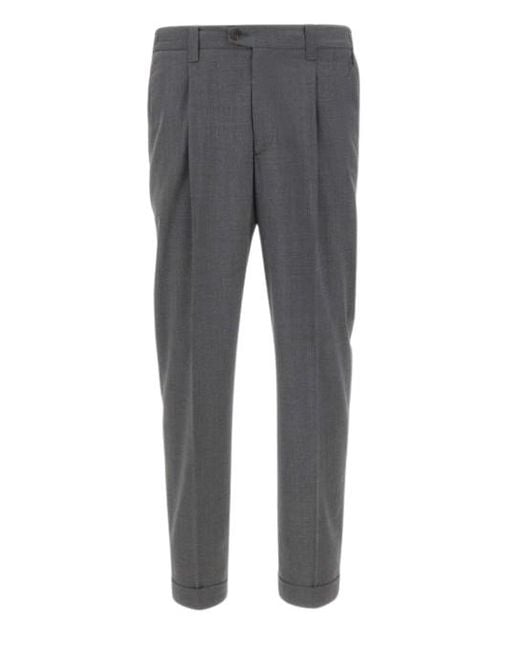 Devore Gray Trousers for men