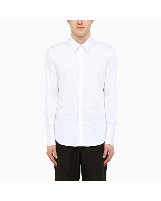 Ferragamo White Classic Cotton Shirt for men
