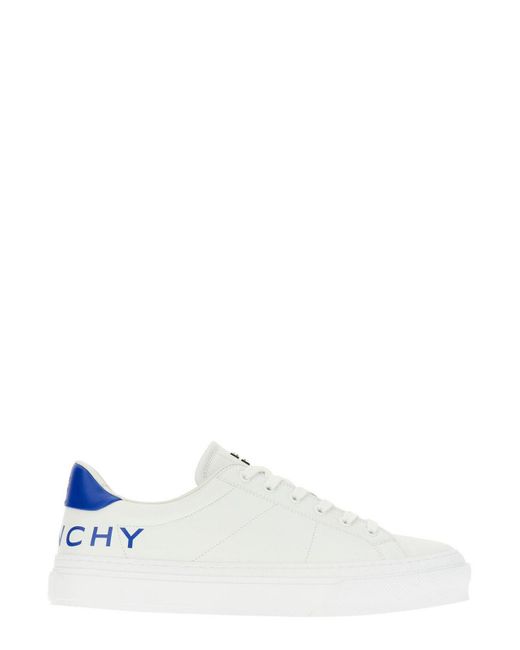 Givenchy White Logo Printed Low-top Sneakers for men