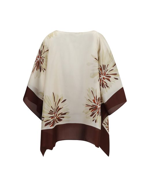 Brunello Cucinelli Natural Silk Blouse Shirt