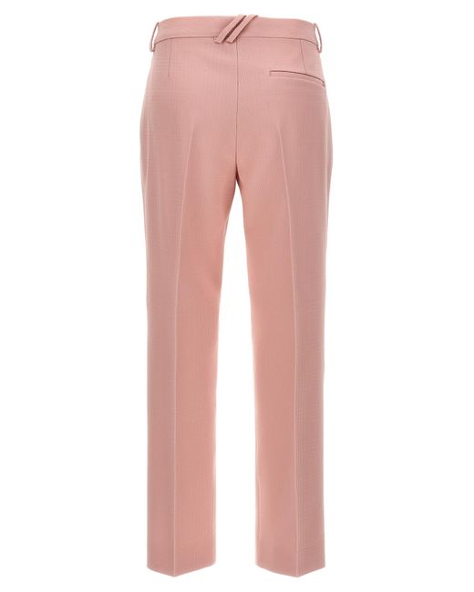 Burberry Pink Tailored Trousers Pants