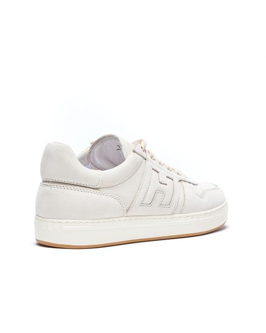 Hogan White Sneakers Suede for men