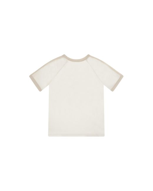 Gucci White Logo T-Shirt For Boy Cotton T-Shirts