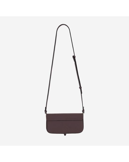 Pinko White Saddle Leather Shoulder Bag