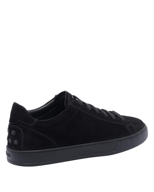 Tod's Black Nabuk Sneakers for men