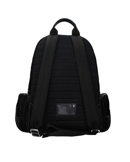 Dolce & Gabbana Black Nylon Backpack for men