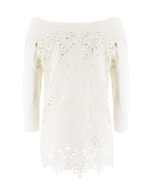 Ermanno Scervino White Sweater