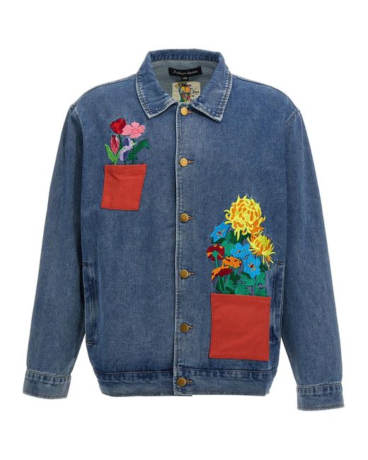 Kidsuper Blue Flower Pots Jacket for men