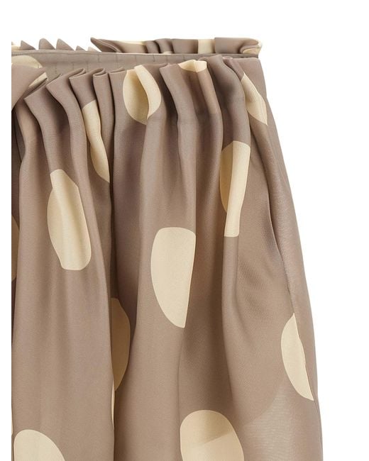 Khaite Natural Silk Mini Skirt