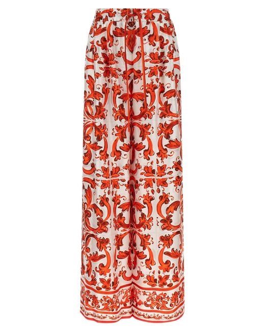 Dolce & Gabbana Silk Flared Pants