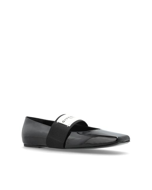 Givenchy Black Ballerinas 'Squared'