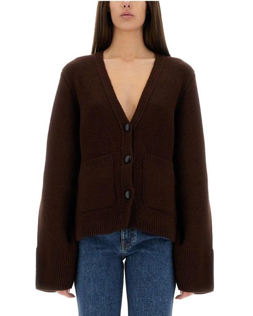 Khaite Black Scarlet" Cardigan