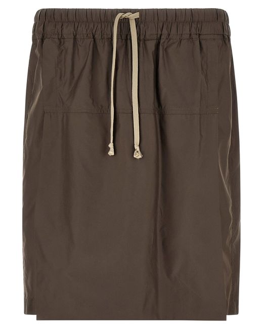 Rick Owens Brown Bermuda Shorts