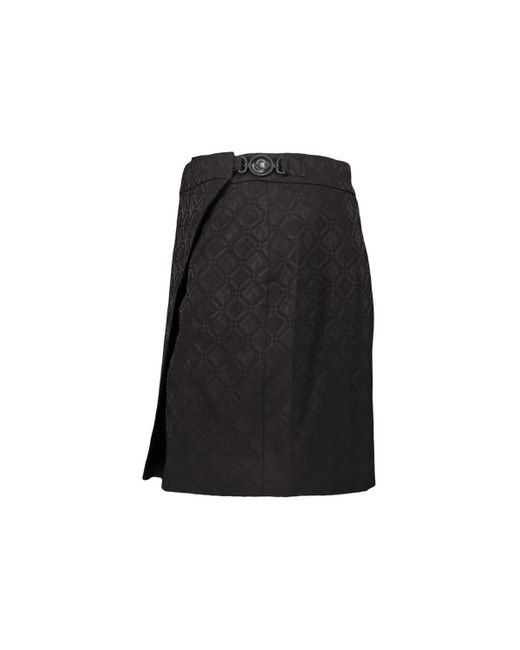 MARINE SERRE Black Moon Diamond Jacquard Wrap Skirt