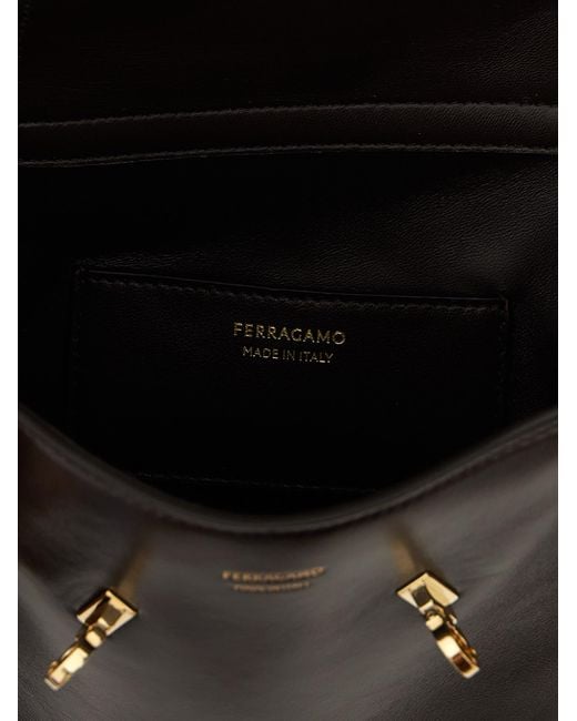 Ferragamo Black Â€˜Hug Bb Sâ€ Belt Bag