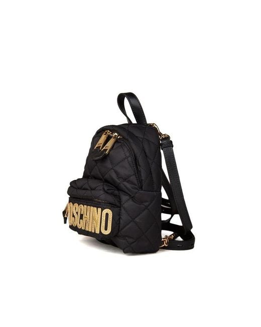 Moschino Black Backpack Polyamide Bags Backpacks